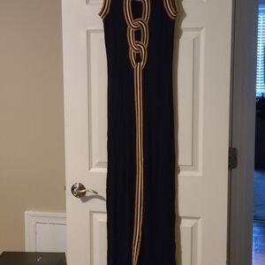 Jean Paul Gaultier Black Maxi Dress Sz M
